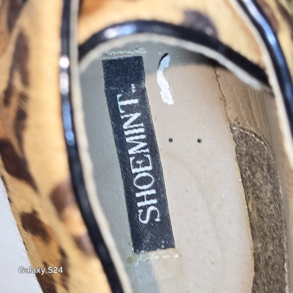 SHOEMINT WEDGE ANKLE BOOTIE PONY HAIR ROUND TOE  LACE UP JOLLY  HEEL 4" SIZE 6.5 - Picture 6 of 13